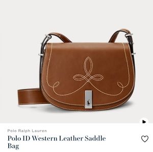 Brand new never worn leather saddle bag